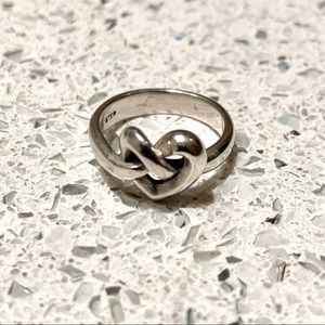 James Avery Silver Heart Knot Ring